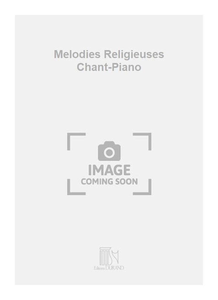 Melodies Religieuses Chant-Piano